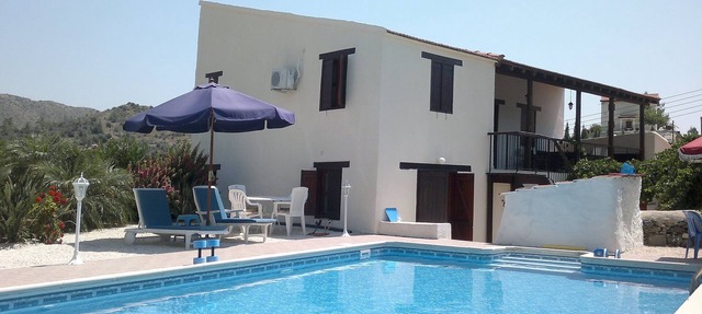 Traditional large detached village house wih private pool and enclosed courtyard in Limassol