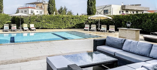 Villa with Private Pool and Backyard in Lapta in Charkeia