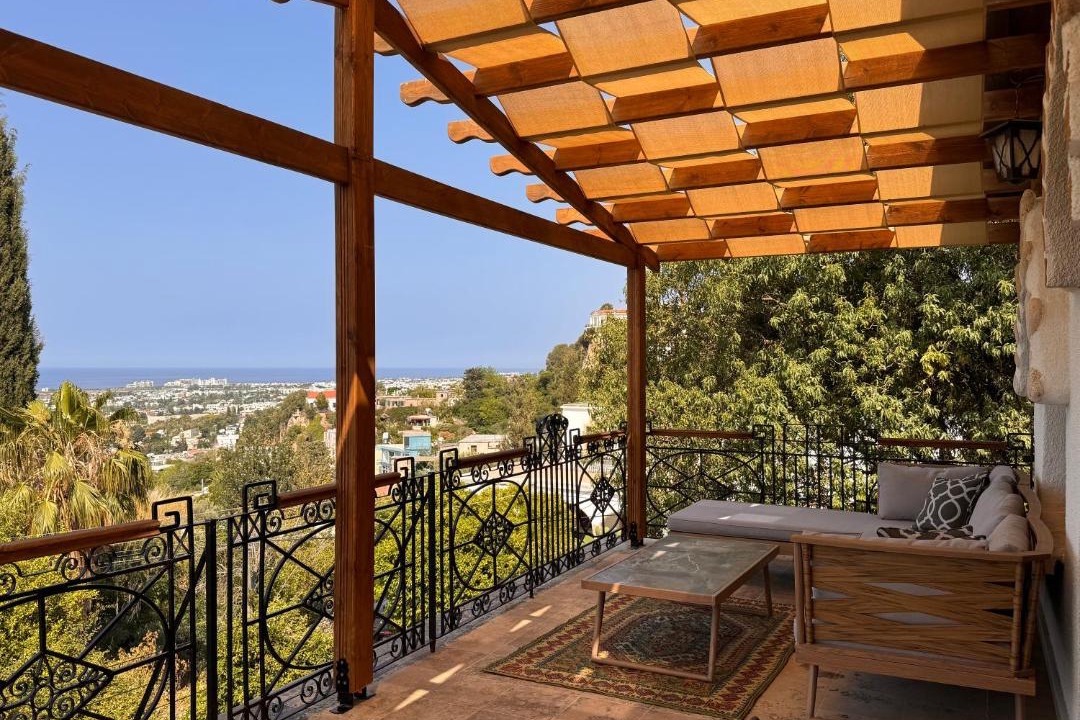 Kyrenia District Villa | Historic Stone Villa with Private Pool, Garden & Full Sea View