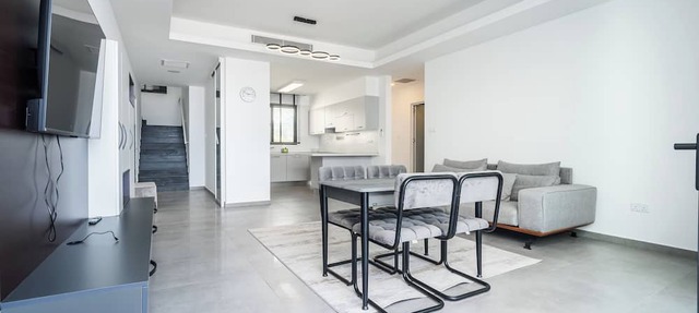 Spectacular Modern Apartment with Front-line Sea Views and Roof Terrace in Agios Amvrosios Keryneias