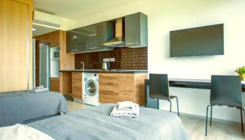 Bright studio (contactless check-in) in Famagusta